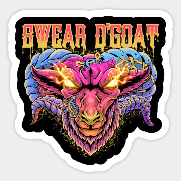 Cybergoat Sticker by Efexampink